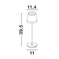 Nova Luce Seina 9223405 Tischleuchte IP54 Olive Grün 7