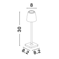 Nova Luce Colt 9223413 Tischleuchte IP54 Dunkel Grau 2