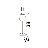 Nova Luce Colt 9121911 Tischleuchte IP54 Weiß 6