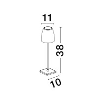 Nova Luce Colt 9223997 Tischleuchte IP54 Dunkel Grau 2