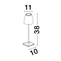 Nova Luce Colt 9223999 Tischleuchte IP54 Rost Braun 2