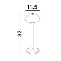 Nova Luce Rose 9281380 Tischleuchte IP54 Weiß 8