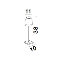 Nova Luce Colt 9223400 Tischleuchte IP54 Schwarz 3
