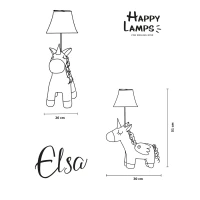 Happy Lamps  HL10006 Einhorn Elsa 7