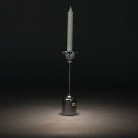 Konstsmide 7832-000 Cassis USB-LED-Kerzenleuchte silber 7