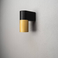 Konstsmide 7666-758 Temi Wandleuchte ab schwarz/gold 3