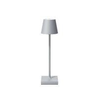 Akku-Tischleuchte Nuindie pocket 210mm nebelgrau rund 3