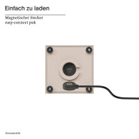 Akku-Tischleuchte 4519301 Nutalis mini dünenbeige 5