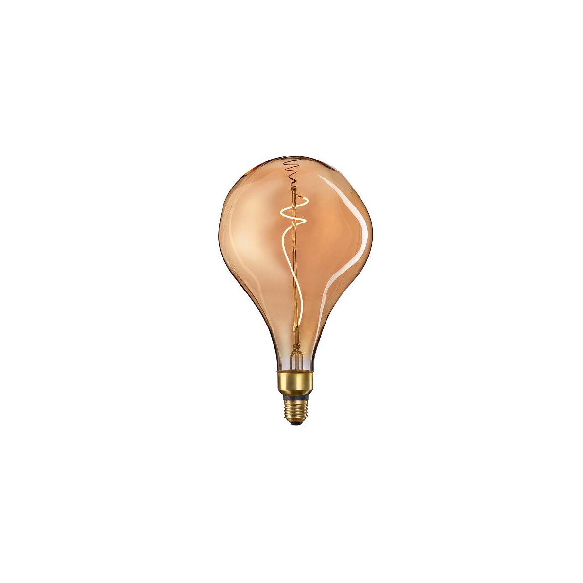 4028085612600 - Giantlampe Drop E27 Leuchtmittel mit geschwungenem Filament 2100K dimmbar 260lm Gold
