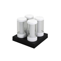 Newdes NIP - Akku-Tischleuchten 4er Set, weiß 2