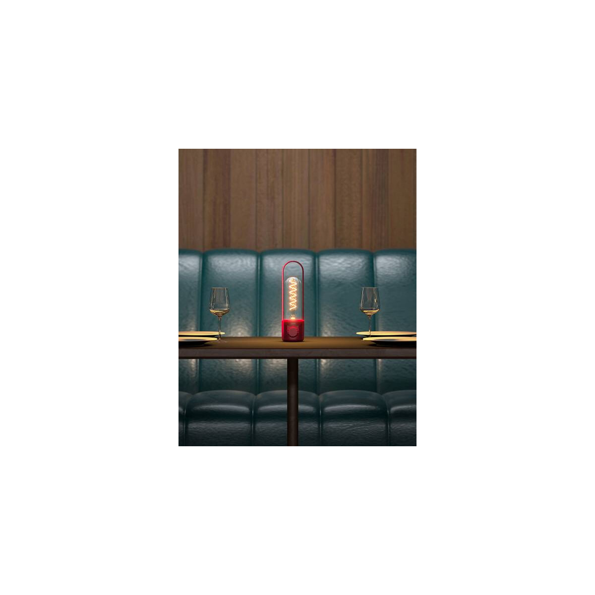 Newdes COIL - Outdoorleuchte, Rot