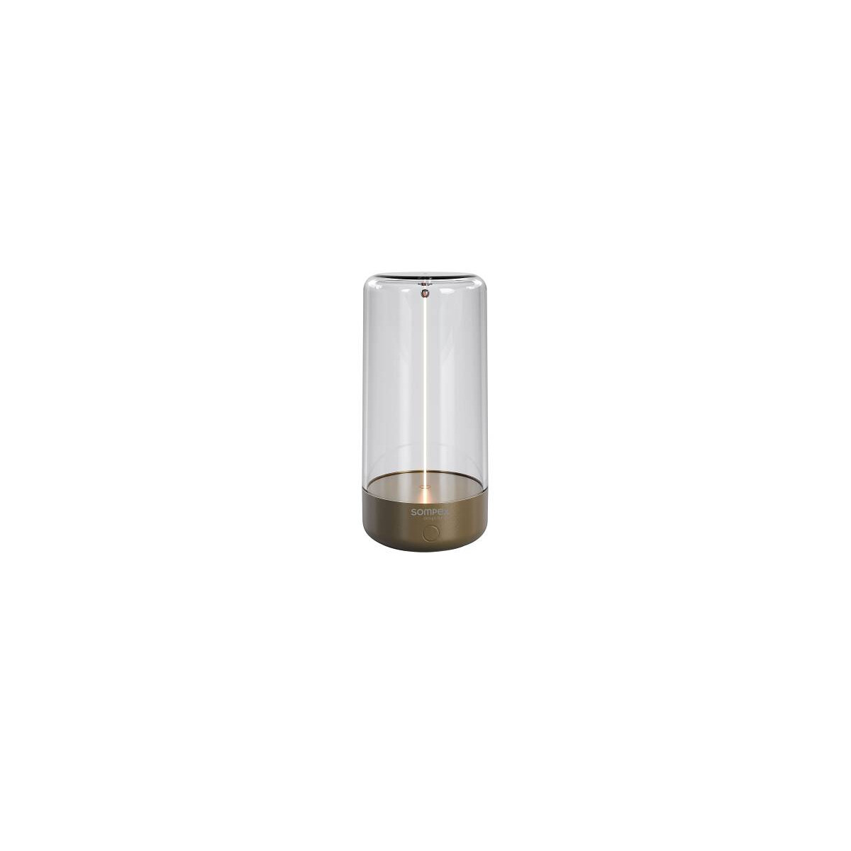 Sompex PULSE - Akku-Tischleuchte; 7x14.5 cm (ØxH); gold
