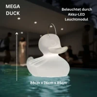 Designleuchte MEGA DUCK-DUCK XXL weiss 85x74x88cm 2