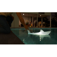 Akkuleuchte Bobb the Shark weiss Poolleuchte 3