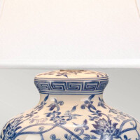 Blaue Ginger Jar Tischlampe mit 1 Licht 5