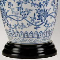 Blaue Ginger Jar Tischlampe mit 1 Licht 6