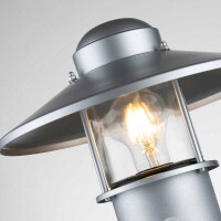Klampenborg 1 Lichtsockel mit PIR silber 4