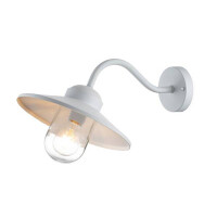Elstead Klampenborg 1 Licht Wandlaterne weiss...