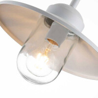 Elstead Klampenborg 1 Licht Wandlaterne weiss...