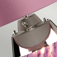 Elstead Kleine pflaumenfarbene Tischlampe Lena mit 2 Leuchte