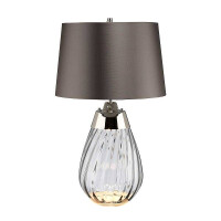 Elstead Kleine rauchfarbene Tischlampe L gallery