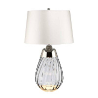 Elstead Kleine rauchfarbene Tischlampe L gallery