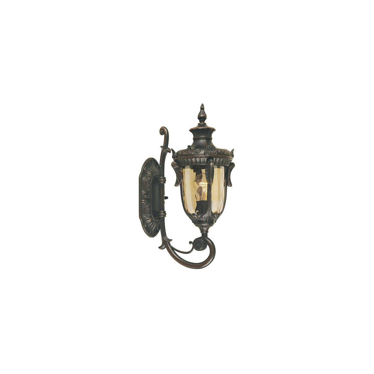 5024005455004 - Lighting PH1-S-OB Wandleuchte Philadelphia 1xE27 100W Metall Altbronze Glas H43cm B17cm IP44 dimmbar - Elstead