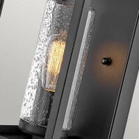 Atwater 1 Light Medium Wandlaterne – Schwarz 3