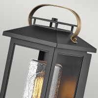 Kleine Atwater-Wandlaterne mit 1 Licht, Schwarz 2