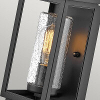 Kleine Atwater-Wandlaterne mit 1 Licht, Schwarz 3