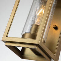 Kleine Atwater-Wandlaterne mit 1 Licht, Messing 3