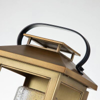 Kleine Atwater-Wandlaterne mit 1 Licht, Messing 4