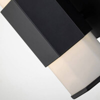 Facet Einzel-LED-Wandleuchte – Schwarz 3