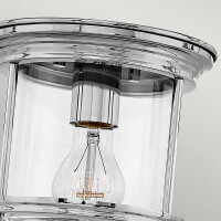 Hadrian 1 Light Flush – Klares Glas – Chrom 3