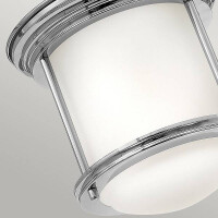 Hadrian 1 Light Flush – Opalglas – Chrom 3