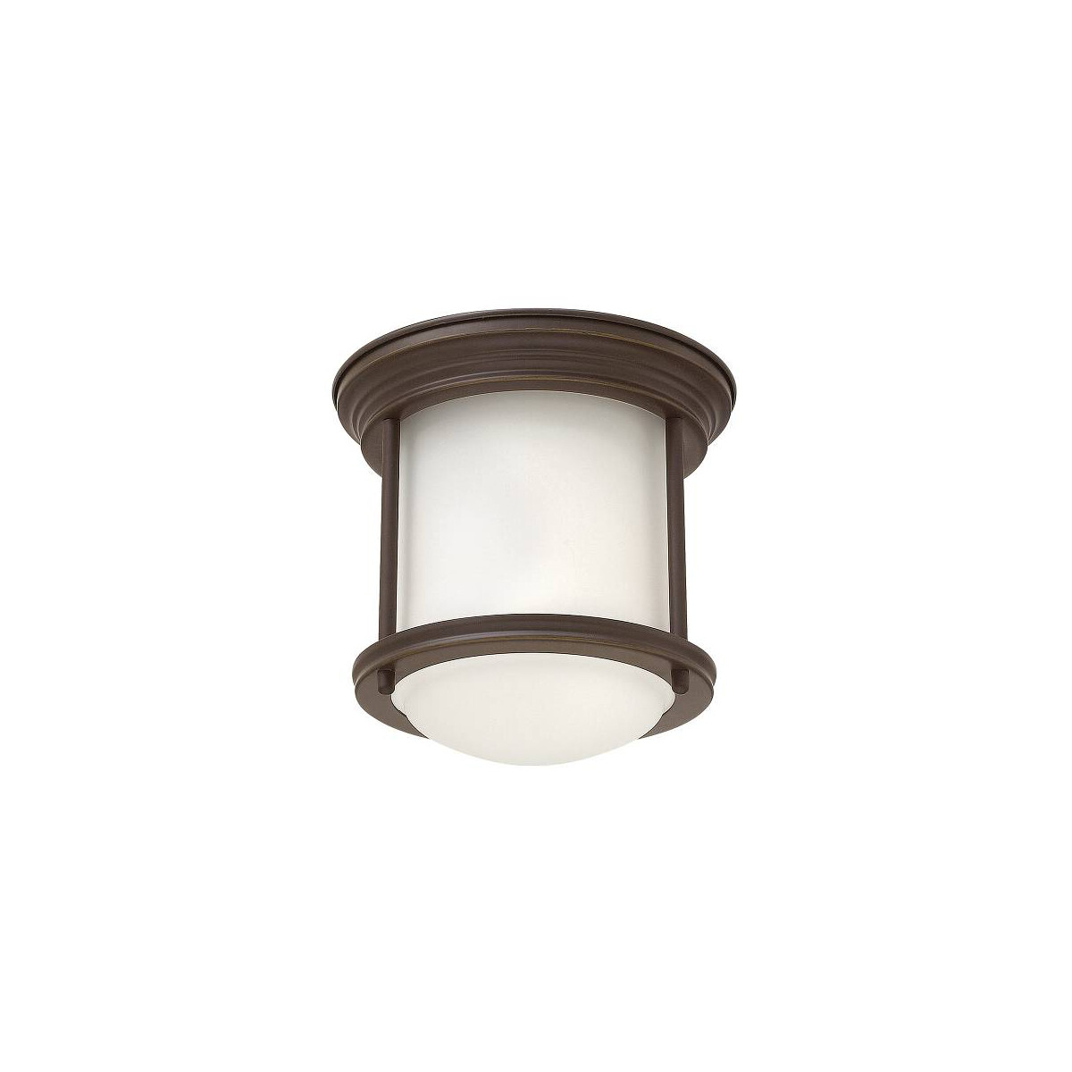 5024005669616 - Lighting qn-hadrian-mini-f-oz-opal quintiesse Deckenleuchte Hadrian E27 1x40W IP44 Stahl Bronze ölgerieben Opalglas satiniert weiß H185cm Ø196cm