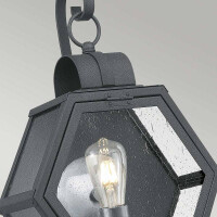 Heath 1 Light Medium Wandlaterne – Schwarz 2