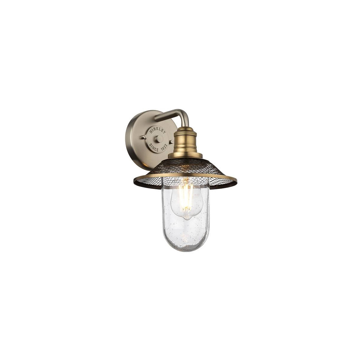 Rigby 1-flammige Wandleuchte – Antik-Nickel