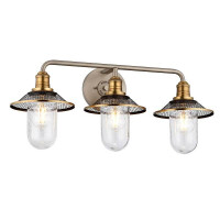 Rigby 3-flammige Wandleuchte &ndash; Antik-Nickel