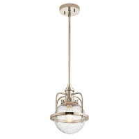 Triocent 1-Licht-Pendelleuchte/Semi-Flush-Nickel