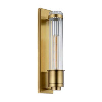 Wellington 1-flammige Wandleuchte – gealtertes Messing
