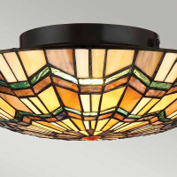 Alcott Tiffany 2 Light Flush Deckenleuchte 5