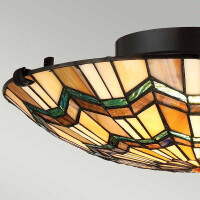 Alcott Tiffany 2 Light Flush Deckenleuchte 6