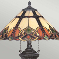 Cambridge Tiffany 2-flammige Tischlampe 2