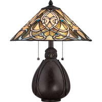 India Tiffany 2-flammige Tischlampe gallery