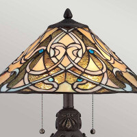 India Tiffany 2-flammige Tischlampe 2