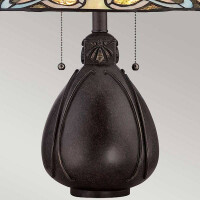 India Tiffany 2-flammige Tischlampe 3