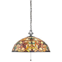 Kami Tiffany 3-Licht-Pendelleuchte mit 3 Lichtern