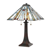 Maybeck Tiffany 2-flammige Tischlampe gallery