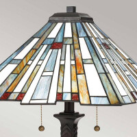 Maybeck Tiffany 2-flammige Tischlampe 2